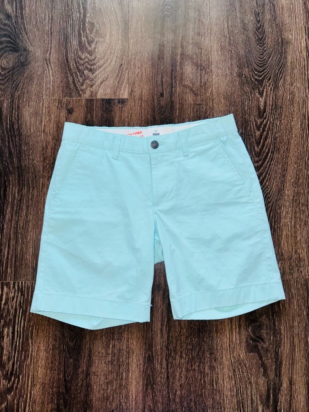 Free Planet Light Blue Flat Front Chino Shorts